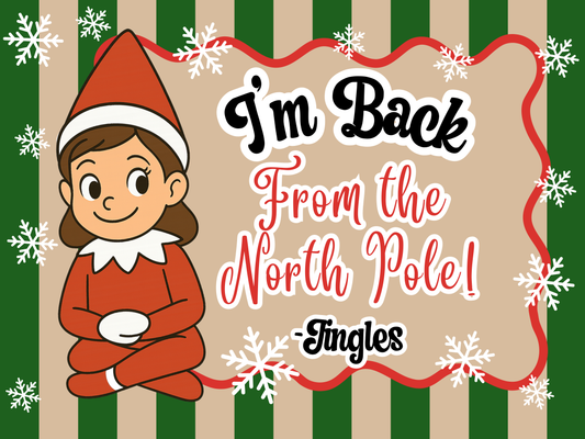 Elf on a Shelf is Back from the North Pole (4 ft)