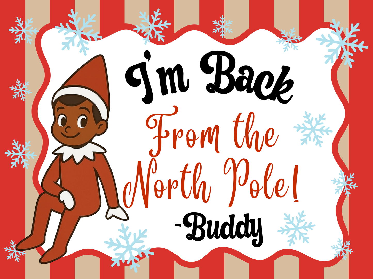 Elf on a Shelf is Back from the North Pole (4 ft)