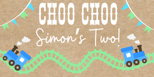 Choo Choo Turning Two Birthday(4-5 ft)