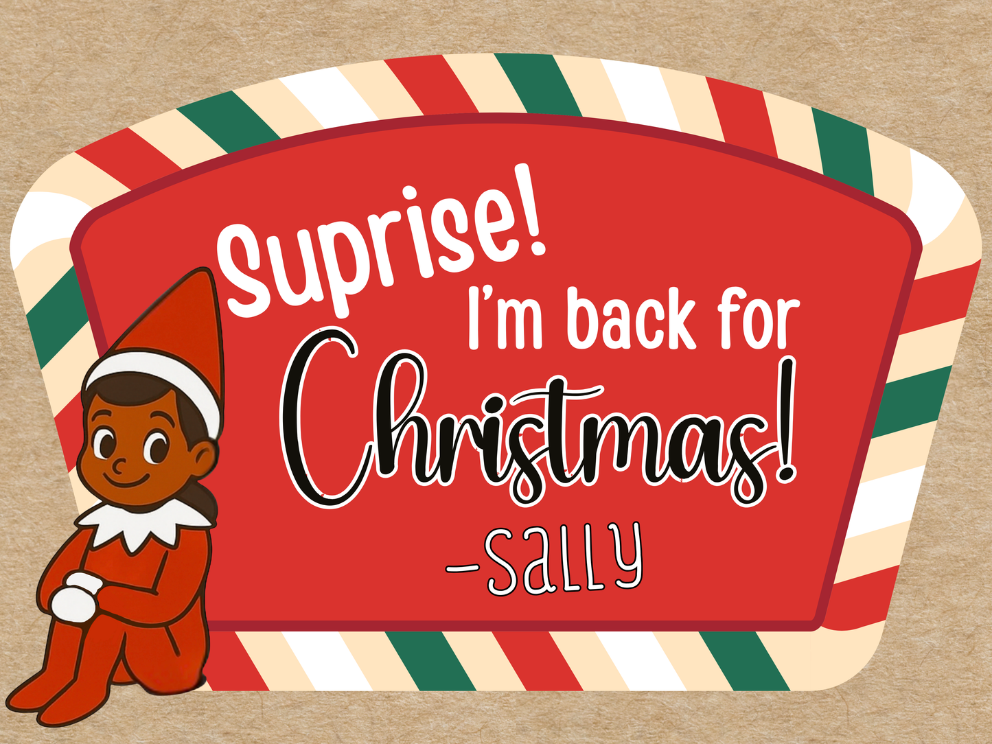 Surprise! Elf on a Shelf is Back for Christmas! (4 ft)