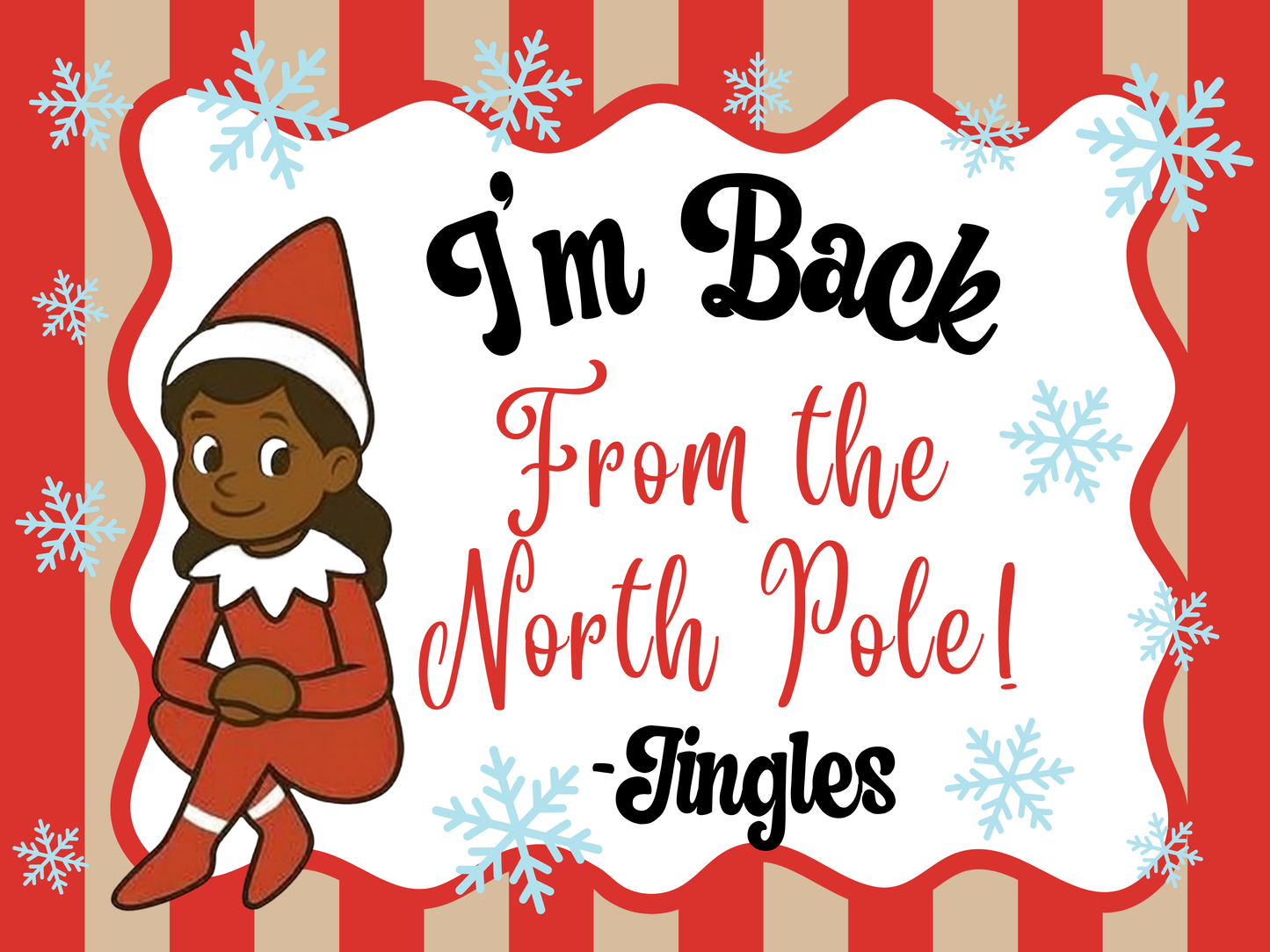 Elf on a Shelf is Back from the North Pole (4 ft)