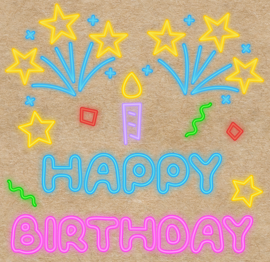 Neon Birthday (3 ft)
